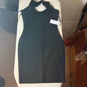 Serra Elegant Black Backless Dress